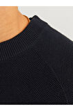 JCOMAZER KNIT CREW NECK Siyah Örme Kazak 12266511