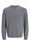 JCOMAZER KNIT CREW NECK Siyah Örme Kazak 12266511