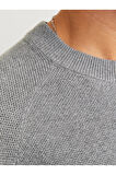 JCOMAZER KNIT CREW NECK Siyah Örme Kazak 12266511