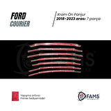 Ford Courier Krom Ön Panjur 7 Parça 2018-2023 Paslanmaz Çelik