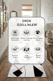 Ruby Dijital Baskılı Kaymaz Yıkanabilir Yolluk - Leke Tutmaz