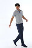 Erkek Grimelanj Süprem Polo Yaka Slim Fit Dar Kesim Kısa Kol T-shirt Alt-üst Takım - 122