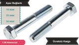 AY-CİV M12X100 Çelik Civata 50 Adet 1 Kutu Galvanizli