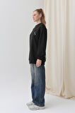 Soul 32112 Kadın Arkası Leopar Detaylı Sweatshirt