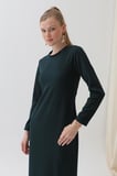 Kadın Basic Uzun Kollu Triko Maxi Elbise-12591ELB