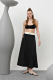 Soul Kadın Lastik Nakış Detaylı Etek 32148ETK