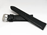 FADO  HAKİKİ DERİ  SİYAH  DÜZ  20 MM   SAAT KORDONU