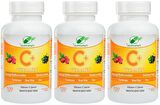 Yurdavit Vitamin C Vitamini 1000 Mg 3x100 Tablet Kuşburnu Çinko Kordiseps Mantarı Kara Mürver 