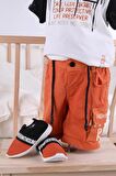 Babyhola Şort Tshirt Ayakkabı 3'lü Erkek Çocuk Yazlık Spor Takım 0760