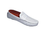 DARKWOOOD-GÜNLÜK LOAFER AYAKKABI-HAKİKİ DERİ-BEYAZ