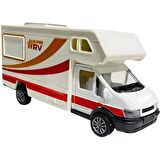 1:24 Ölçek Çek Bırak Metal Oyuncak Model Karavan