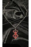 Retro Antik Kaplama Vintage Anime Berserk Logo Unisex Kolye