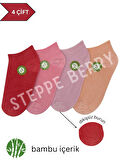 4 ÇİFT KADIN SOFT COLOR BAMBU ÇORAP
