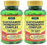 Vitapol Glucosamine Chondroitin Complex 2x100 Tablet Msm Collagen Hyaluronic Acid Boswellia Serrata 