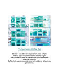 TUPPERWARE SAHİL KÜBİK SET 3 LÜ