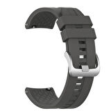 Megafox Samsung Galaxy Watch 4 Classic 42/46mm Uyumlu Silikon Kordon Spor Suya Dayanıklı Bileklik