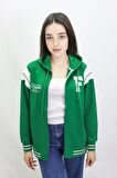 Kız Erkek Çocuk Unisex Kapüşonlu Kolej Ceket 