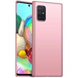 Smcase Samsung Galaxy M31S Kılıf Lüks Mat Silikon  Nano Ekran Koruyucu  Kamera Koruyucu