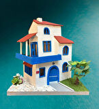 Bodrum Ev Ahşap Anahtarlık