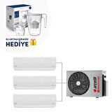 Arçelik Multi Sistem Duvar Tipi 3+1 İnverter 9+9+9 18000Btu Klima ZM18103-999  