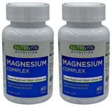 Magnesium Complex 2x60 Tablet Magnezyum Kompleks Taurat Bisglisinat Malat Sitrat Vitamin B6