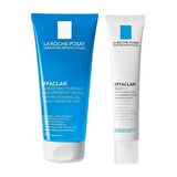 La Roche Posay Effaclar Gel Akne Eğilimli Yağlı Ciltler için Sabun İçermeyen Temizleyici Jel 200ML + Effaclar Duo Akne Eğilimli Cilt Bakım Kremi 40ml