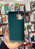 İPHONE 12 PRO MAX UYUMLU LOGOLU LANSMAN İÇİ KADİFE KILIF MİNT YEŞİLİ