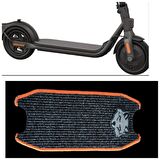 Ninebot Elektrikli Scooter Aksesuar Koruyucu Paspas F20 F25 F30 F40 D18e D28e D38e F2 F2 Pro Uyumlu Turuncu Kenar Gri Kurt Armalı