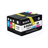 HP Officejet Pro 251dw Uyumlu 950XL-951XL Muadil Kartuş Seti 4 Renk