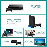 Concord 6IN1 Pc Gamepad Kablosuz Titreşimli Oyun Kolu PS2/PS3/PC/Smart Phone/Tv Box Uyumlu