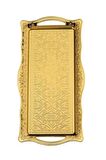 Otantik 2 Kişilik (16x31.5cm) Altın Renk Dikdörtgen Tepsi