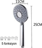 Euromix 5 Fonksiyonlu Ekvador Duş Başlığı