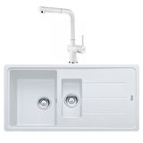 Franke Basis BFG 651 Bianco Granit Evye Active Batarya Set