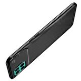 Smcase Oppo Reno4 Lite Kılıf Negro Karbon Silikon  Nano Ekran Koruyucu