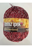 İPEK Temiz İpek Simli Kordonet Bordo