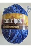 İPEK Temiz İpek Simli Kordonet Saks Mavi