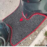 Motosiklet Aksesuar Koruyucu Modifiye Paspas Kuba Brillant 125 cc Benzinli Scooter Uyumlu Kırmızı