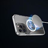 İphone 13 Pro Magsafe Kablosuz Şarj Destekli Manyetik Şeffaf Koruyucu Kılıf