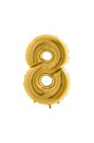 Gold Folyo Balon 8 Rakamı 40 Cm.