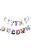 Karakterli İyiki Doğdun Uzar Banner Unicorn