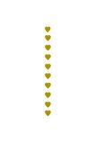Sarkıt Süs Kalp Gold SS001-4mtr
