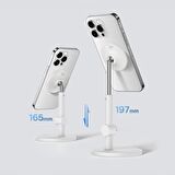 Baseus Yükseklik Ayarlı Kablo Yerli Magsafe Masaüstü Telefon Tutucu İphone 12 13 14 15 Pro Max Stand