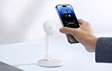 Baseus Yükseklik Ayarlı Kablo Yerli Magsafe Masaüstü Telefon Tutucu İphone 12 13 14 15 Pro Max Stand