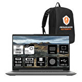Lenovo IdeaPad 3 17IAU7 i5-1235U 16GB 512GB SSD 17.3" FHD W11P Taşınabilir Bilgisayar & PER4 Çanta