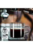 2 Adet Renkli Saplı Espresso Fincan  Isıya Dayanıklı Borosilikat Bardak  Kahve Çay   Kupa (130ml)