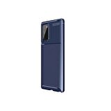 Smcase Samsung Galaxy S20 FE Kılıf Karbon Dizayn Silikon  Nano Ekran Koruyucu