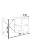 Atlas 120 Cm Raflı Çalışma Masası Bilgisayar Masası Ofis Ders Masası