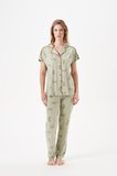 PJS Kadın Yeşil Pijama Takımı 29046