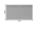 ISIYA DAYANIKLI ELEKTRONİK TAMİR MATI LEHİM PEDİ 700 MM X 400 MM GRİ