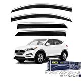 Hyundai Tucson Niken Kromlu Cam Rüzgarlığı 4lü Set 2015 2020